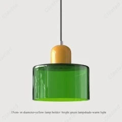 Suspension LED moderne en verre et métal E27 pour ambiance cosy