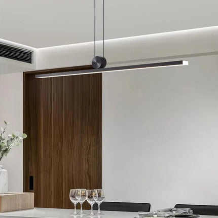 Suspension LED Minimaliste Moderne en Métal, Luminaire Suspendu pour Table et Bar