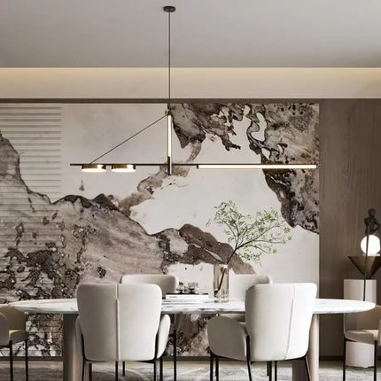 Suspension minimaliste en aluminium, lumière moderne pour bar et restaurant
