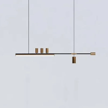 Suspension minimaliste en aluminium, lumière moderne pour bar et restaurant