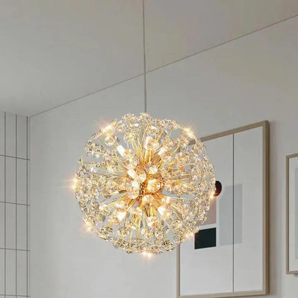 Suspension LED en cristal nordique moderne G9 pour intérieur élégant