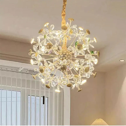 Suspension LED en cristal nordique moderne G9 pour intérieur élégant