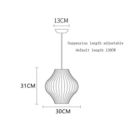 Suspension moderne en soie blanche, lustre LED pour salon et hôtel
