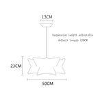 D de Diamètre 50CM / Lumière Chaude 3000k