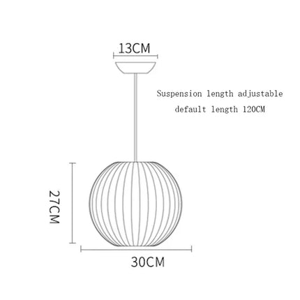 Suspension moderne en soie blanche, lustre LED pour salon et hôtel