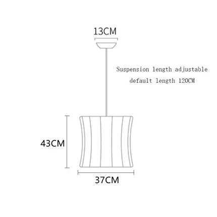 Suspension moderne en soie blanche, lustre LED pour salon et hôtel