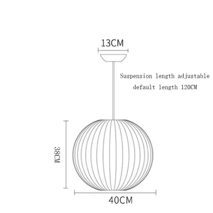 Suspension moderne en soie blanche, lustre LED pour salon et hôtel