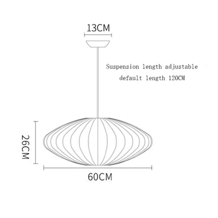 Suspension moderne en soie blanche, lustre LED pour salon et hôtel
