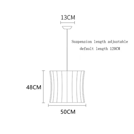 Suspension moderne en soie blanche, lustre LED pour salon et hôtel