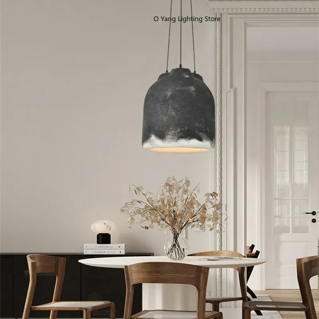 Suspension Wabi Sabi LED design japonais pour table et bar E27 G80