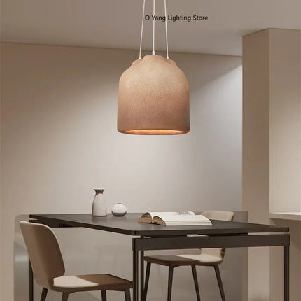 Suspension Wabi Sabi LED design japonais pour table et bar E27 G80