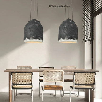 Suspension Wabi Sabi LED design japonais pour table et bar E27 G80