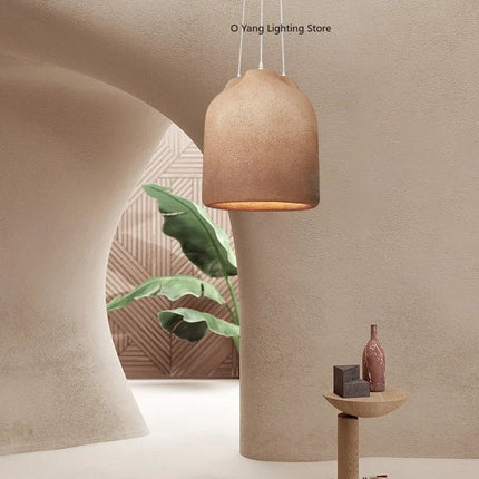 Suspension Wabi Sabi LED design japonais pour table et bar E27 G80