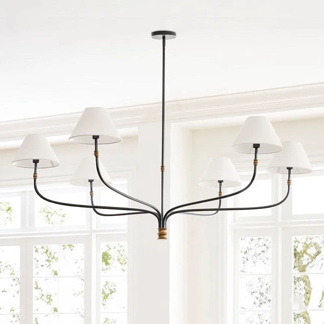 Suspension LED design moderne pour salon et cuisine, ambiance chaleureuse