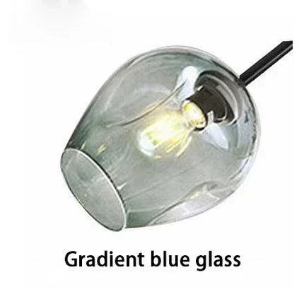 Suspension en verre au design nordique moderne, luminaire intérieur élégant