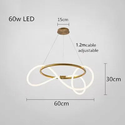 Suspension LED moderne à long tuyau pour salle à manger et bar, lumière chaude
