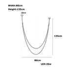 80 135cm / Noir leather belt / Noir -|Dimmable