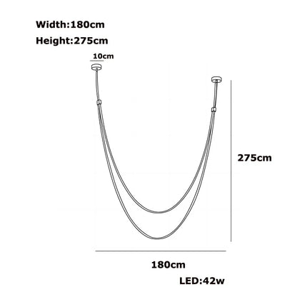 Suspension LED design cuir et acier inoxydable, lumière variable chaleureuse pour salon