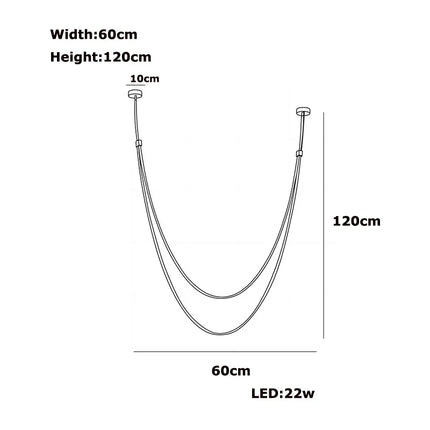 Suspension LED design cuir et acier inoxydable, lumière variable chaleureuse pour salon
