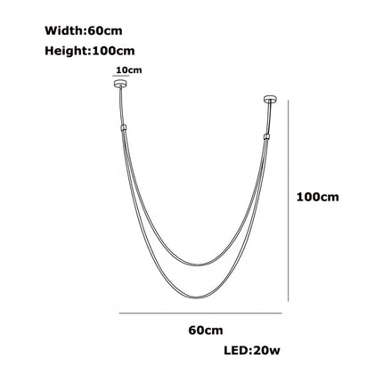 Suspension LED design cuir et acier inoxydable, lumière variable chaleureuse pour salon