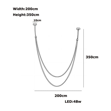 Suspension LED design cuir et acier inoxydable, lumière variable chaleureuse pour salon