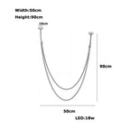 50 90cm / Noir leather belt / Noir -|Dimmable
