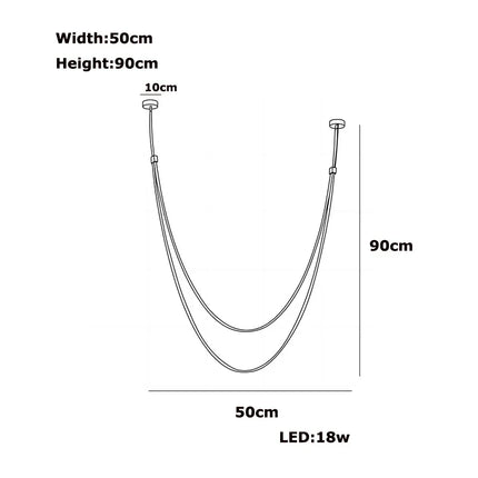 Suspension LED design cuir et acier inoxydable, lumière variable chaleureuse pour salon