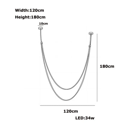 Suspension LED design cuir et acier inoxydable, lumière variable chaleureuse pour salon