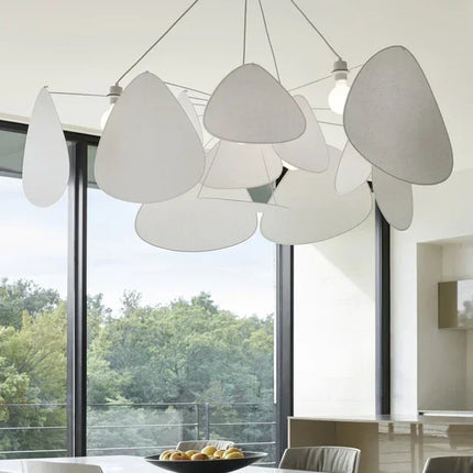 Suspension LED Wabi Sabi Japonais en bambou et rotin, lumière chaude pour intérieur élégant