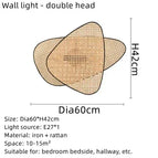 Applique Murale Lampe-Diamètre60cm / Lumière chaude