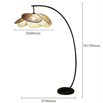 Suspension LED Wabi Sabi Japonais en bambou et rotin, lumière chaude pour intérieur élégant