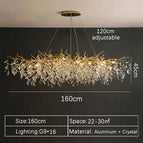 Long 160cm / Or / Lumière chaude