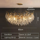 Rond 80cm / Or / Lumière chaude