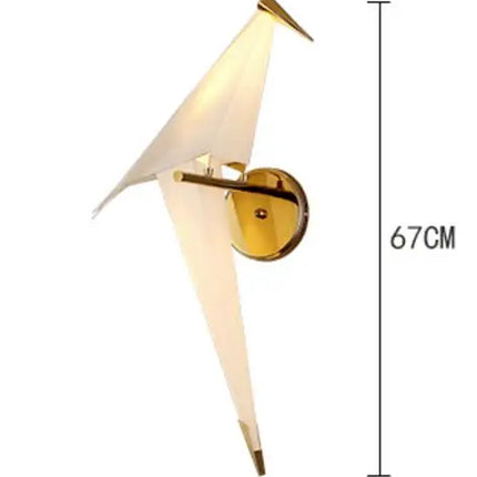 Suspension LED design oiseaux en origami, luminaire décoratif intérieur