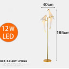 Lampe sur pied à 2 lumières / Corps en or / Blanc froid 6000K