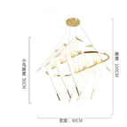 6 suspensions lumineuses B / Corps noir / Blanc froid 6000K