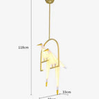 2 suspensions lumineuses B / Corps noir / Blanc froid 6000K