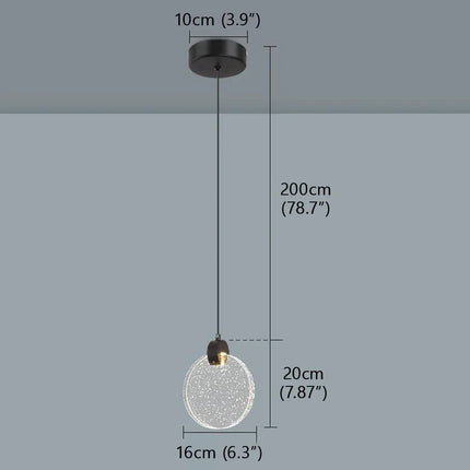Suspension goutte d'eau en cristal LED pour salle à manger et bar