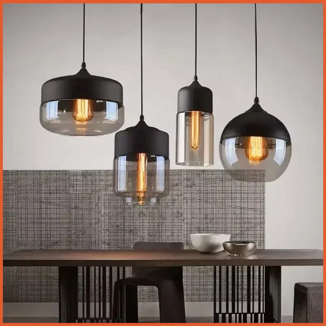 Suspension nordique moderne en verre DINDALLED pour salon et chambre