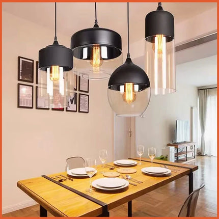 Suspension nordique moderne en verre DINDALLED pour salon et chambre