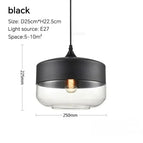 D Noir 25cm / Pas de Lampe