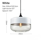 D Blanc 25cm / Pas de Lampe