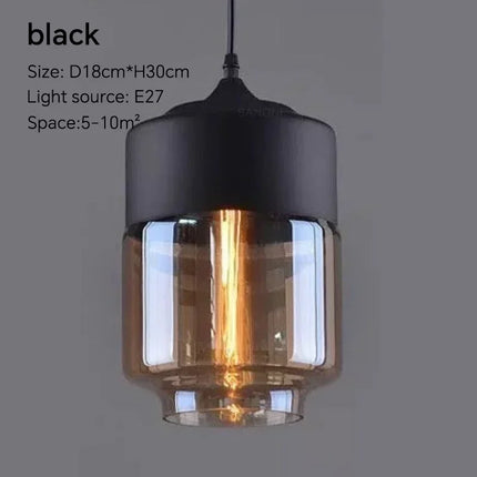Suspension nordique moderne en verre DINDALLED pour salon et chambre