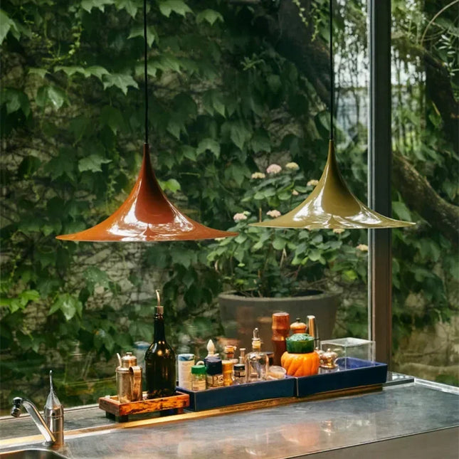 Suspension scandinave minimaliste en métal pour salle à manger