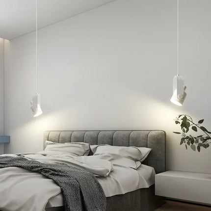 Suspension nordique à angle réglable en métal et bois, lumière chaleureuse pour chambre et hôtel