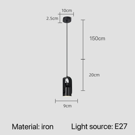 Suspension nordique à angle réglable en métal et bois, lumière chaleureuse pour chambre et hôtel