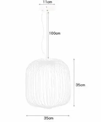 Suspension cage à oiseaux en fer Foscarini, lumière LED design luxe pour salon et restaurant