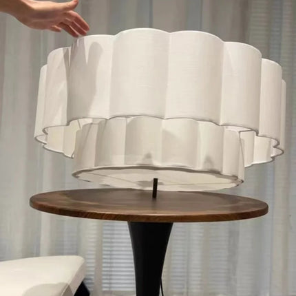 Suspension Plafonnier Nordique en Tissu Tricoté, Lumière Chaude pour Salon et Chambre