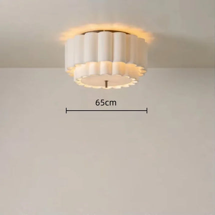 Suspension Plafonnier Nordique en Tissu Tricoté, Lumière Chaude pour Salon et Chambre