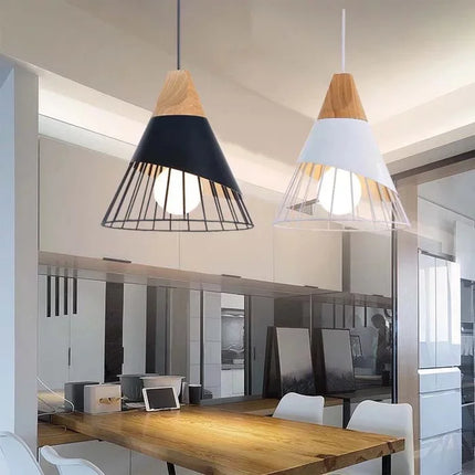 Suspension nordique design forme badminton, lumière d’ambiance cosy